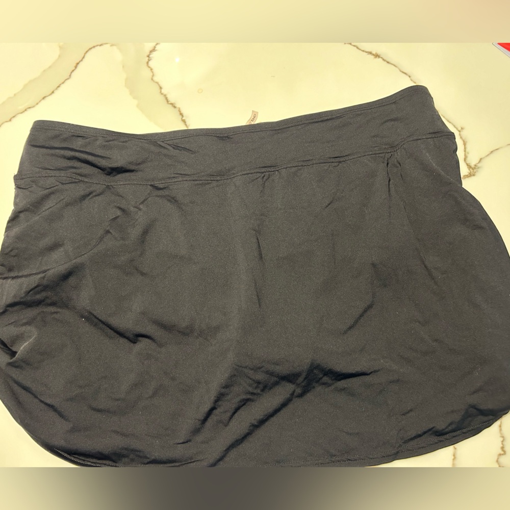 Lands End black swim skort sz 20W